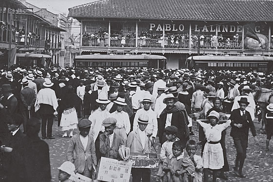 Inauguración del tranvía. 1921.