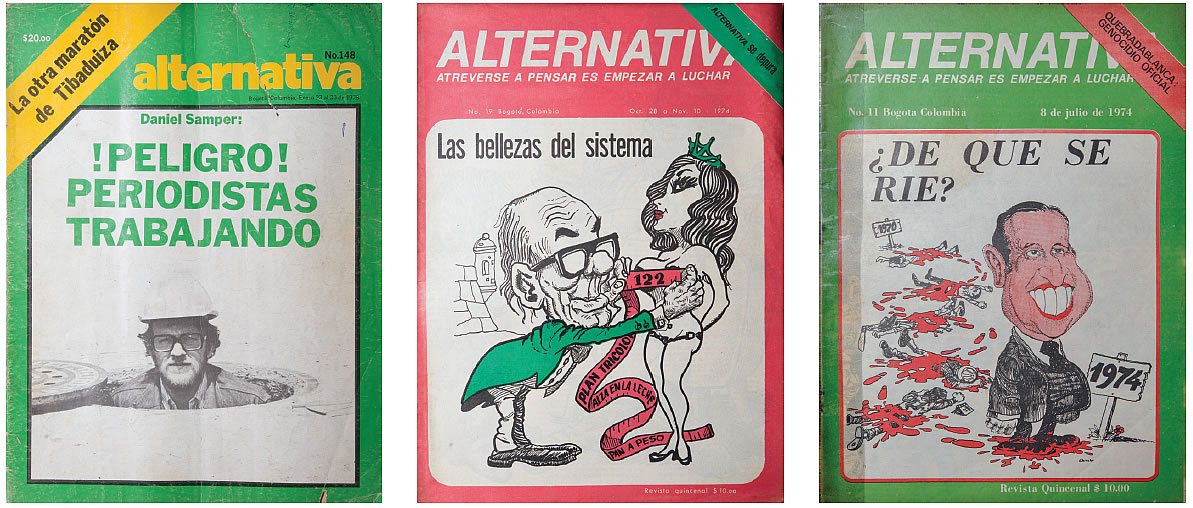 Colección de la revista Alternativa. Hemeroteca patrimonial de la Biblioteca Pública Piloto de Medellín.
