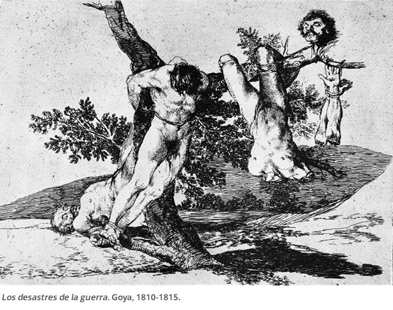 Los desastres de la guerra. Goya, 1810-1815.